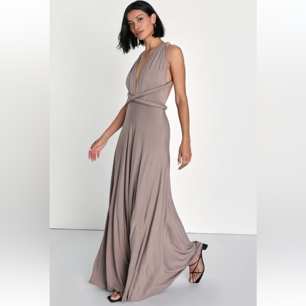 Tricks of the Trade Taupe Convertible Maxi Dress
Lulus - Picture 7 of 12